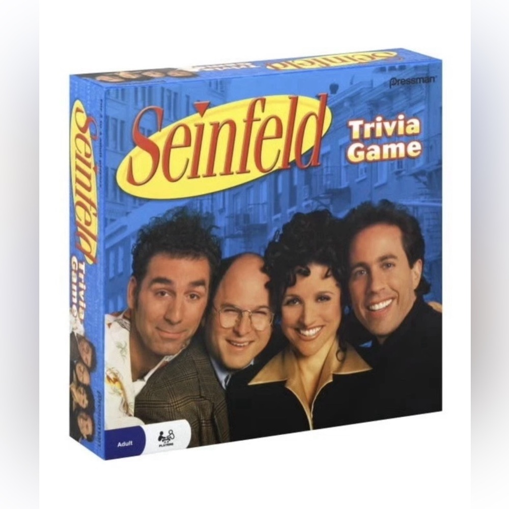 2009 SEINFELD Trivia Game. Pressman Board Game. 300 Cards, 600 Questions